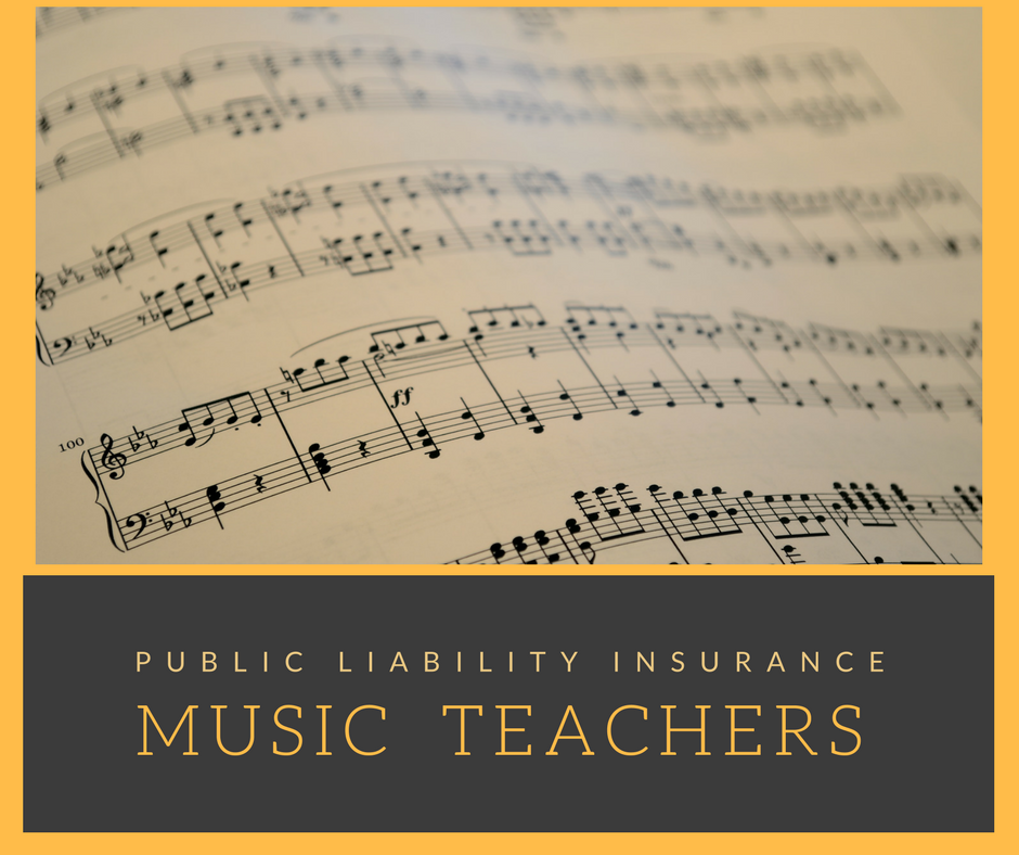 public liability insurance for Music teachers